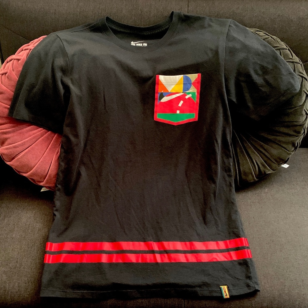 Retro Nike Tee Dry-Fit Red Stripe Shirt